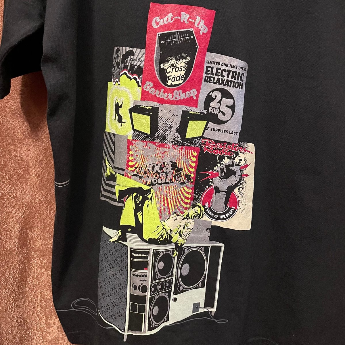MADE IN MEXICO製 ROCAWEAR プリントTシャツ ブラック Lサイズ MADE IN MEXICO製 ROCAWEAR プリントTシャツ ブラック Lサイズ