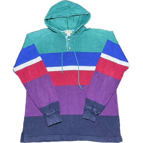 MADE IN USA製 L.L. Bean ラガーシャツパーカー マルチカラー Lサイズ
