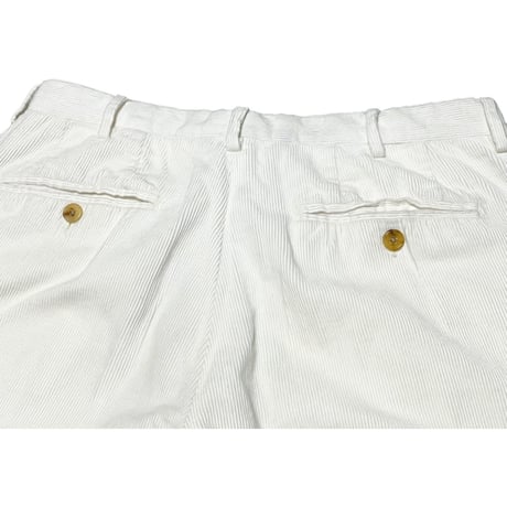 【SHIPS取り扱い】 MADE IN ITALY製 SHIPS exclusively made by Equipage コーデュロイスラックス ホワイト 46サイズ