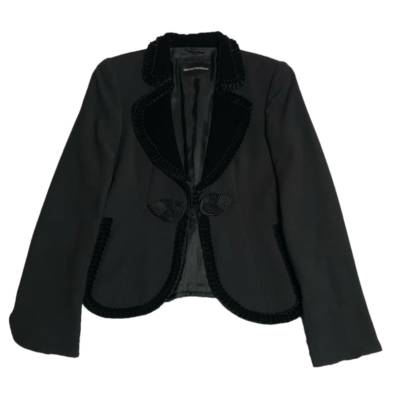 ジョルジオアルマーニ テーラードジャケット ベロア ブラック　伊製 楽天市場】アルマーニ ベロア ジャケットの通販