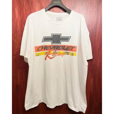 CHEVROLET Racing OFFICIAL 両面プリントTシャツ ホワイト S/Mサイズ