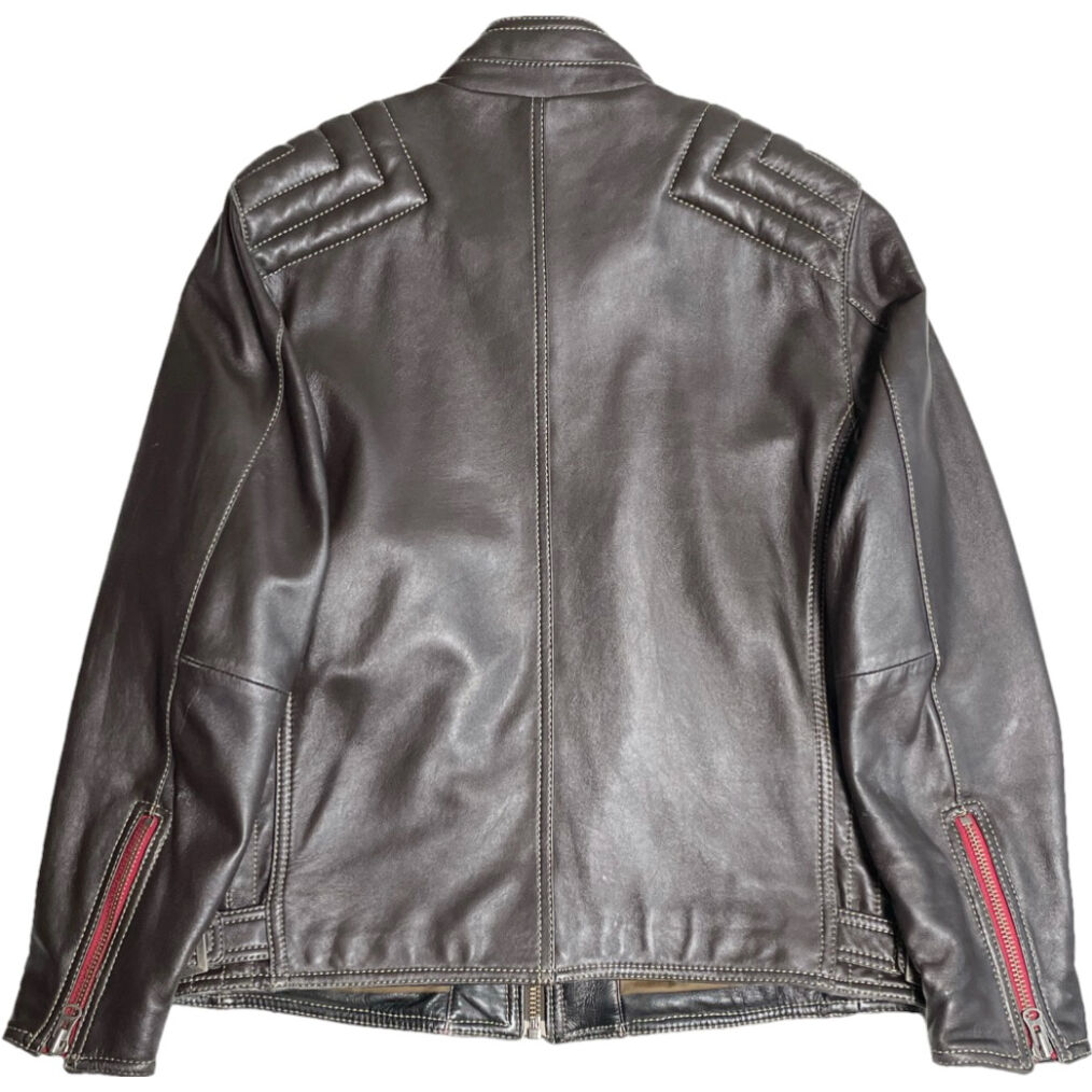 G-STAGE ラムレザーライダースジャケット ダークブラウン Mサイズ