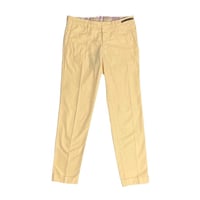 MADE IN ROMANIA製 PT01 SUPER SLIM FIT コットンカラースラックス イエロー 46サイズ