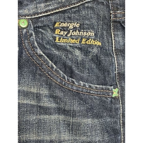 MADE IN ITALY製 Energie Ray Johnson Limited Edition デニムパンツ インディゴ W28-L34サイズ