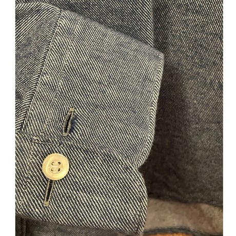 MADE IN JAPAN製 N.HOOLYWOOD 長袖コットンシャツ インディゴ 40サイズ