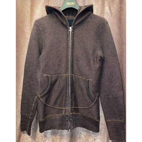【UNITED ARROWS取り扱い】MADE IN CANADA製 wings + horns 裏起毛フルジップパーカー ブラウン Mサイズ