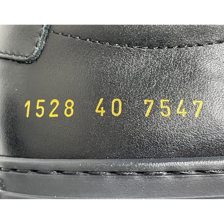 箱付き MADE IN ITALY製 Common Projects Achilles Low レザースニーカー ブラック 40サイズ