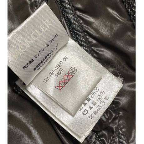 タグ付き MADE IN BULGARIA製 MONCLER FLORIAN ウールダウンジャケット グレー 0サイズ