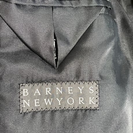 MADE IN ITALY製Wool&Cashmere生地使用 MADE IN JAPAN製 BARNEYS NEWYORK Pコート ブラック 48サイズ