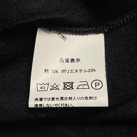 ★新品★ MADE IN ITALY製 MAGLIA 2025年AWモデル S-2814BW 「MAGLIA」 プリント入り 裏起毛 スムースプルオーバーパーカー ブラック M～XLサイズ