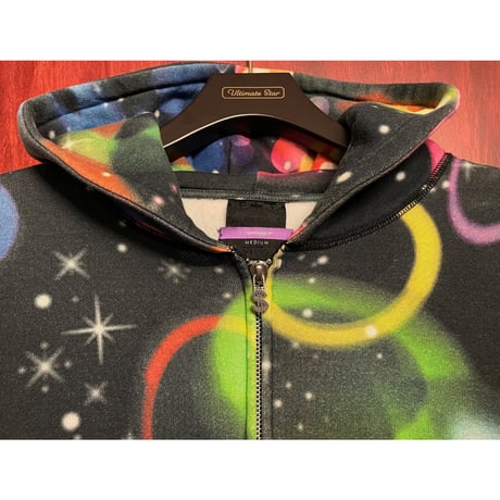激レア MADE IN JAPAN製 SWAGGER 2008年モデル MAGIC総柄フルジップパーカー ブラック Mサイズ