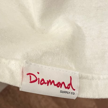MADE IN MEXICO製 Diamond Supply Co. 長袖プリントTシャツ ホワイト Sサイズ