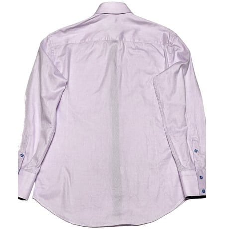 ▲訳あり商品▲ MADE IN ITALY製 ANDREA PALOMBINI ボタンダウン長袖ドレスシャツ パープル Sサイズ