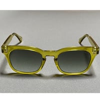 展示品渡し ★新品★ MADE IN ITALY製 SARAGHINA MICHELANGELO 262-MGR サングラス  クリアイエロー ダークグリーンレンズ