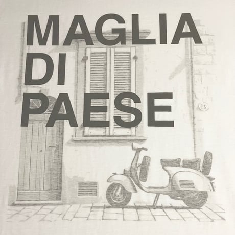 ★新品★ MADE IN ITALY製 MAGLIA 2025年AWモデル 「MAGLIA DI PAESE」 イタリア都市シリーズ プリント クルーネックTシャツ ホワイト M～XLサイズ