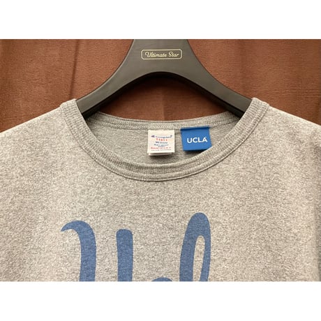 MADE IN USA製 UCLA × Champion T1011ボディ カレッジプリントTシャツ 杢グレー Mサイズ