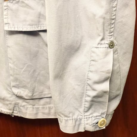 ▲訳あり商品▲ MADE IN ITALY製 JACOB COHEN テーラードジャケット型コットンヘンプジャケット サックスブルー Lサイズ
