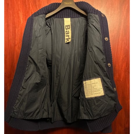 ▲訳あり商品▲ MADE IN ITALY製 Bark ニットダッフルコート ネイビー XSサイズ