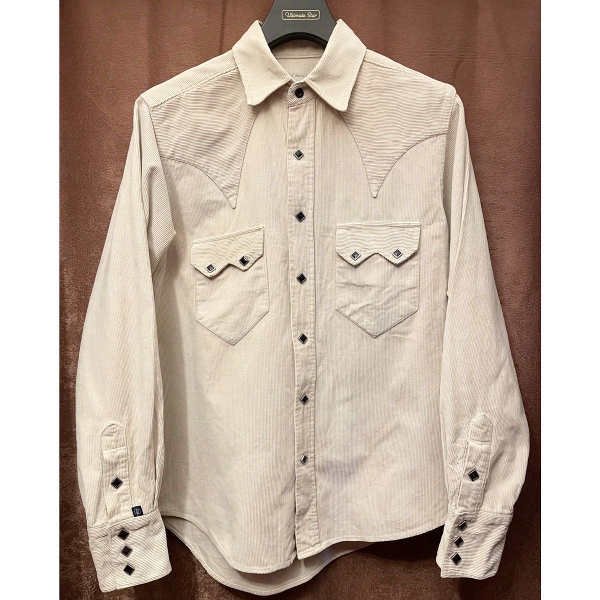 ロックマウント ウエスタンシャツ コーデュロイ 極美品 70s ロック