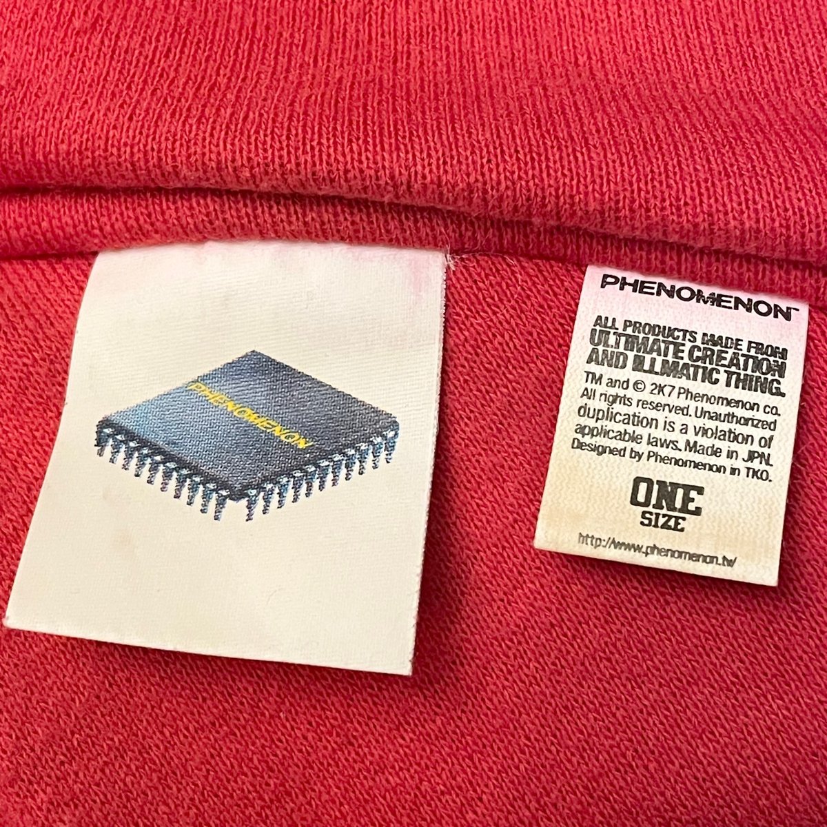 MADE IN JAPAN製 PHENOMENON 2007年モデル スウェットフードマフラー
