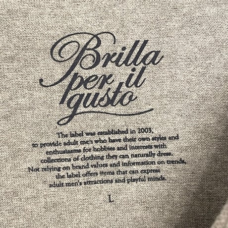MADE IN JAPAN製 Brilla per il gusto 長袖ヘンリーネックTシャツ グレー Lサイズ