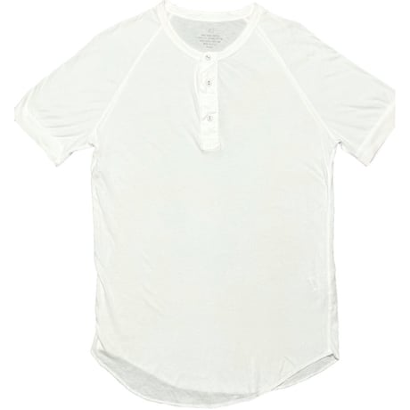 【JOURNAL STANDARD取り扱い】MADE IN USA製 SAVE KHAKI UNITED ヘンリーネックTシャツ ホワイト XSサイズ