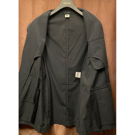 【BARNEYS NEWYORK取り扱い】MADE IN ITALY製 ADAM KIMMEL コットンテーラードジャケット ブラック Sサイズ