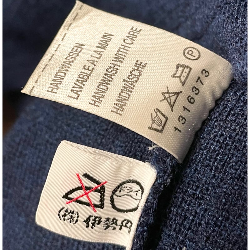 伊太利屋 - 伊太利屋 イタリヤ フクロウ 刺繍 ネイビー セーター 夜空に浮かぶ回転木馬の刺繍ニットプルオーバーネイビートップス