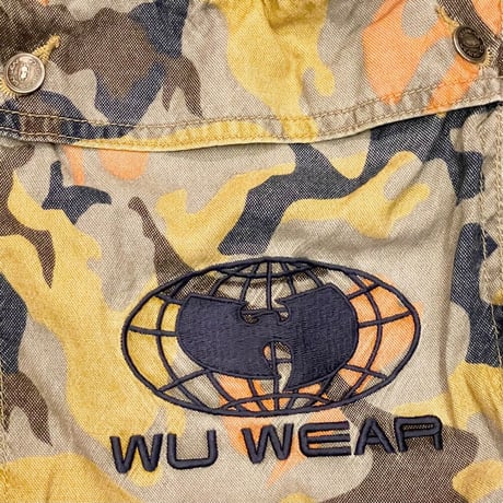 激レア WU WEAR JEANS 迷彩カーゴハーフパンツ マルチカラー W34サイズ