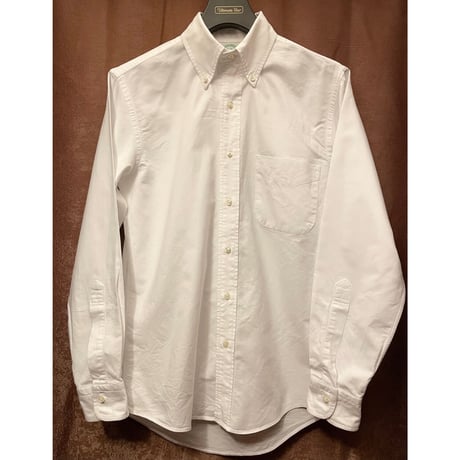 MADE IN USA製 BROOKS BROTHERS アメリカンスーピマコットン長袖ボダンダウンオックスフォードシャツ ホワイト 15-32サイズ