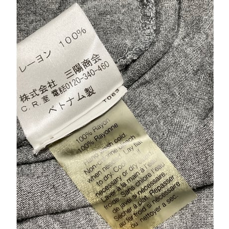 T by ALEXANDER WANG 胸ポケット付きVネックTシャツ グレー XSサイズ