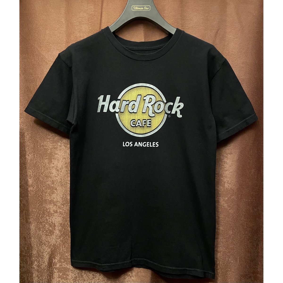 新品 Hard Rock CAFE ハードロックカフェ Tシャツ 黒×金 限定】新品Lサイズ ハードロックカフェ 京都 レザーロゴTシャツ
