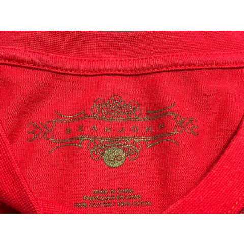 Sean John 赤 シャツ 未使用タグ付き Sean John 赤 シャツ 未使用タグ付き