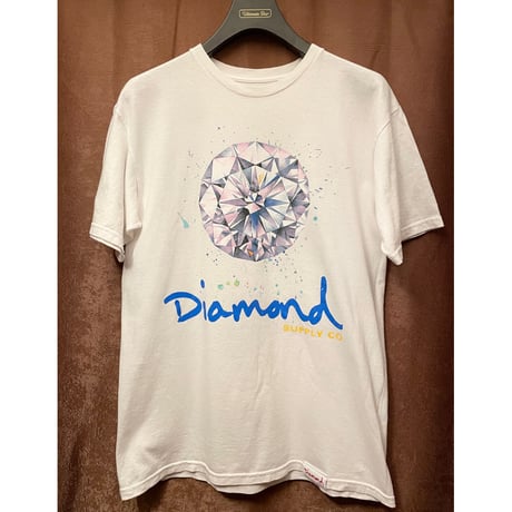 MADE IN MEXICO製 Diamond Supply Co. 半袖プリントTシャツ ホワイト Mサイズ