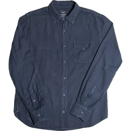 MADE IN USA製 SAVE KHAKI UNITED 長袖コットンシャツ ネイビー Mサイズ