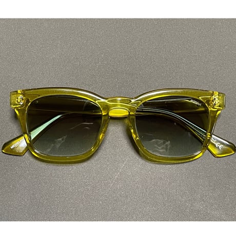 展示品渡し ★新品★ MADE IN ITALY製 SARAGHINA MICHELANGELO 262-MGR サングラス  クリアイエロー ダークグリーンレンズ