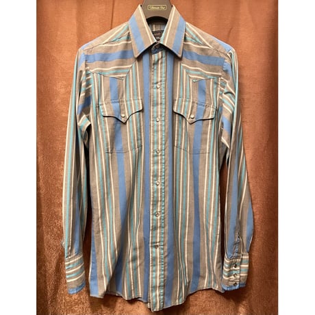 MADE IN USA製 80s～90s Panhandle Slim 長袖ストライプ柄ウエスタンシャツ マルチカラー 15-34サイズ