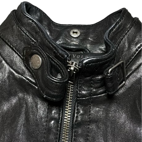 Zadig&Voltaire レザーライダースジャケット ブラック 34/XSサイズ