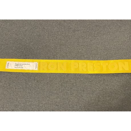 MADE IN ITALY製 HERON PRESTON インダストリアルベルト イエロー O/Sサイズ