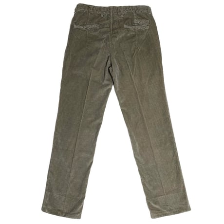 MADE IN ROMANIA製 ARMANI COLLEZIONI ヘリンボーン柄ベロアスラックス ブラウン 48サイズ