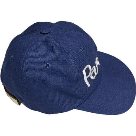 MAISON KITSUNÉ Parisien レザーアジャスターキャップ ネイビー Fサイズ