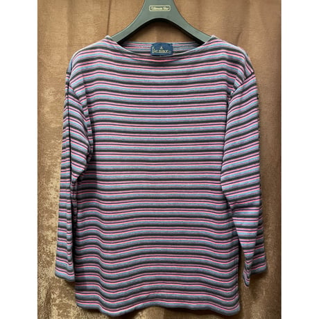 ▲訳あり商品▲ MADE IN FRANCE製 Le minor ボーダー柄バスクシャツ マルチカラー 2サイズ