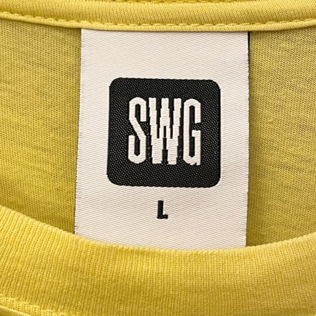 ▲訳あり商品▲ SWAGGER 「KILL YOUR TV」 プリントTシャツ イエロー Lサイズ
