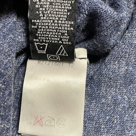 MARC BY MARC JACOBS 長袖ラグランTシャツ インディゴ Sサイズ