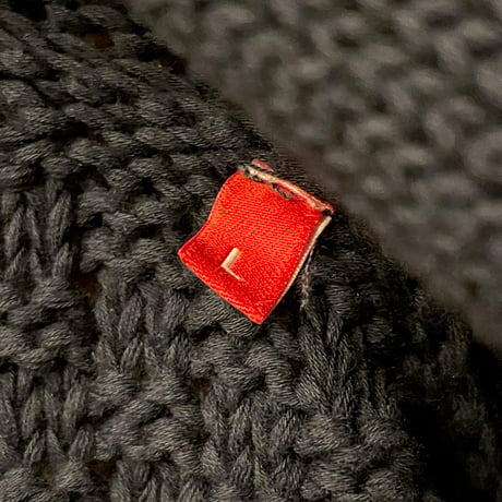 MADE IN ITALY製 altea slim fit テーラード型ニットカーディガン ネイビー Lサイズ
