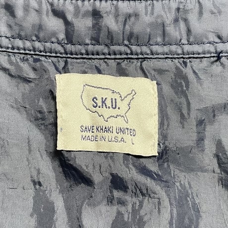 MADE IN USA製 SAVE KHAKI UNITED 長袖コットンシャツジャケット ネイビー Lサイズ