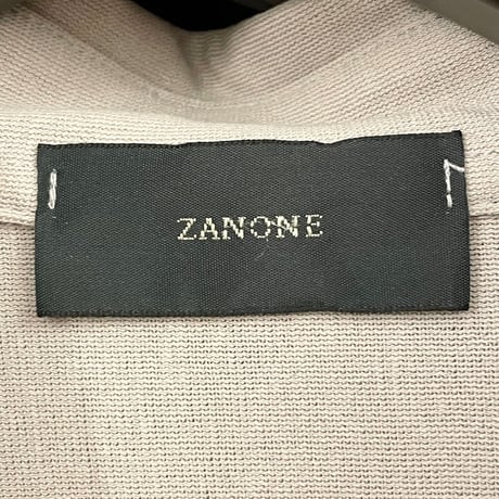 ▲訳あり商品▲ MADE IN ITALY製 ZANONE ICE COTTON 長袖ニットシャツ グレージュ