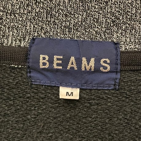 BEAMS MA-1型フルジップスウェットジャケット 杢グレー Mサイズ