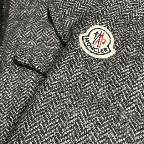 タグ付き MADE IN BULGARIA製 MONCLER FLORIAN ウールダウンジャケット グレー 0サイズ