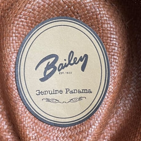 MADE IN USA製 Bailey of HOLLYWOOD 本パナマハット ブラウン Mサイズ